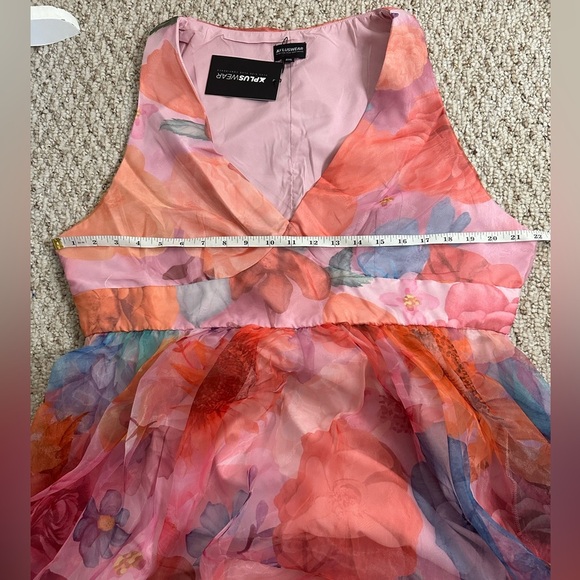 XPluswear Colorful floral Maxi Dress 2XL new with tag - Picture 8 of 8